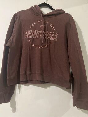 Aeropostale Dusty Maroon Hooded Pullover